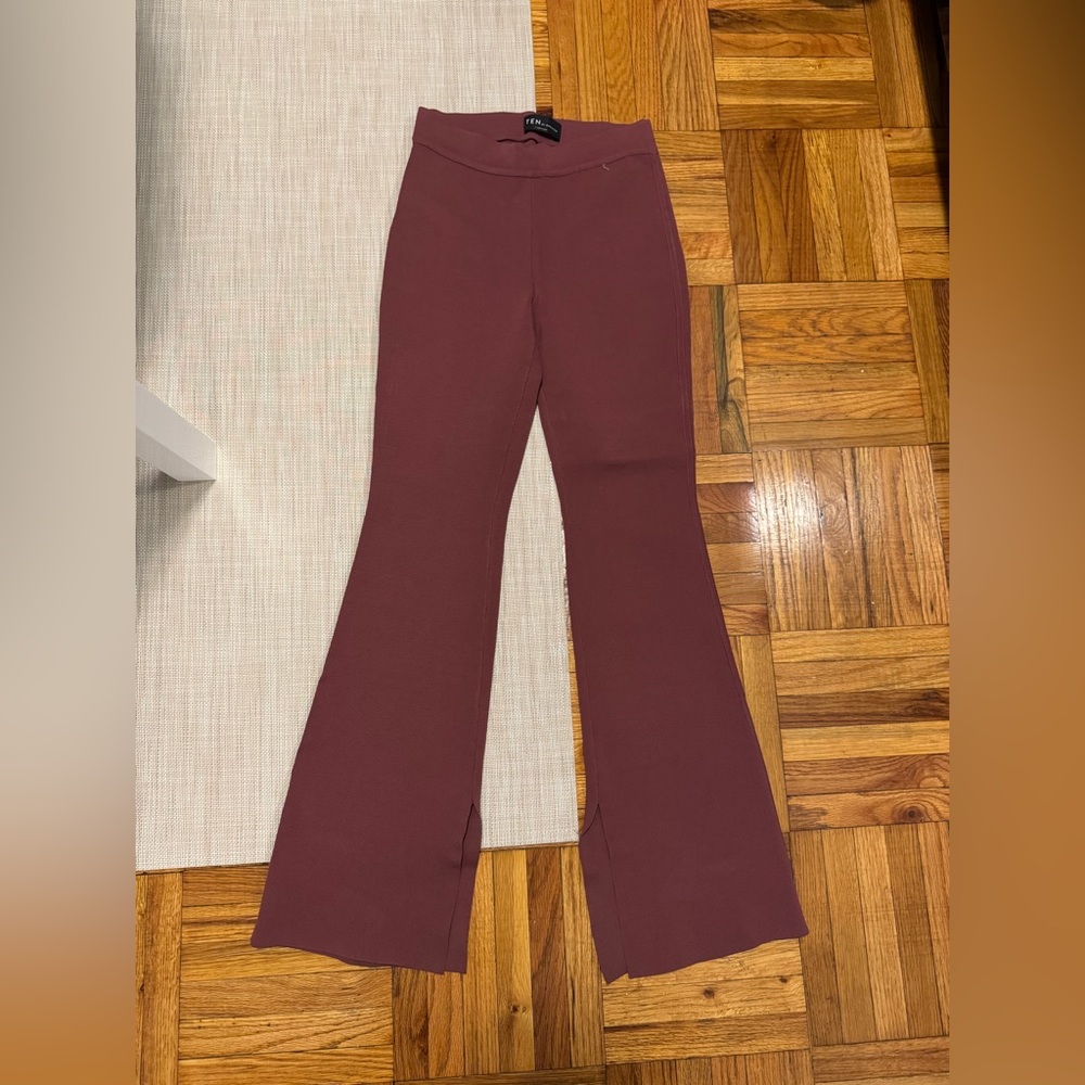 Aritzia Red Flare Pants High-Waisted Boot Cut